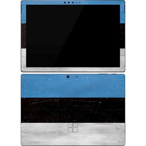 Estonia Flag Distressed Surface Pro 7 Skin